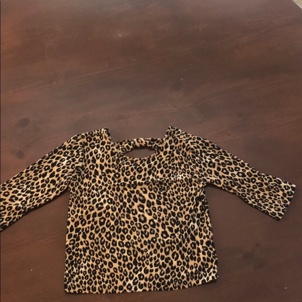 cheetah print quarter sleeve